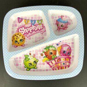 Shopkins Kids Divided Plate By Zak Designs Melamine Durable Lightweight